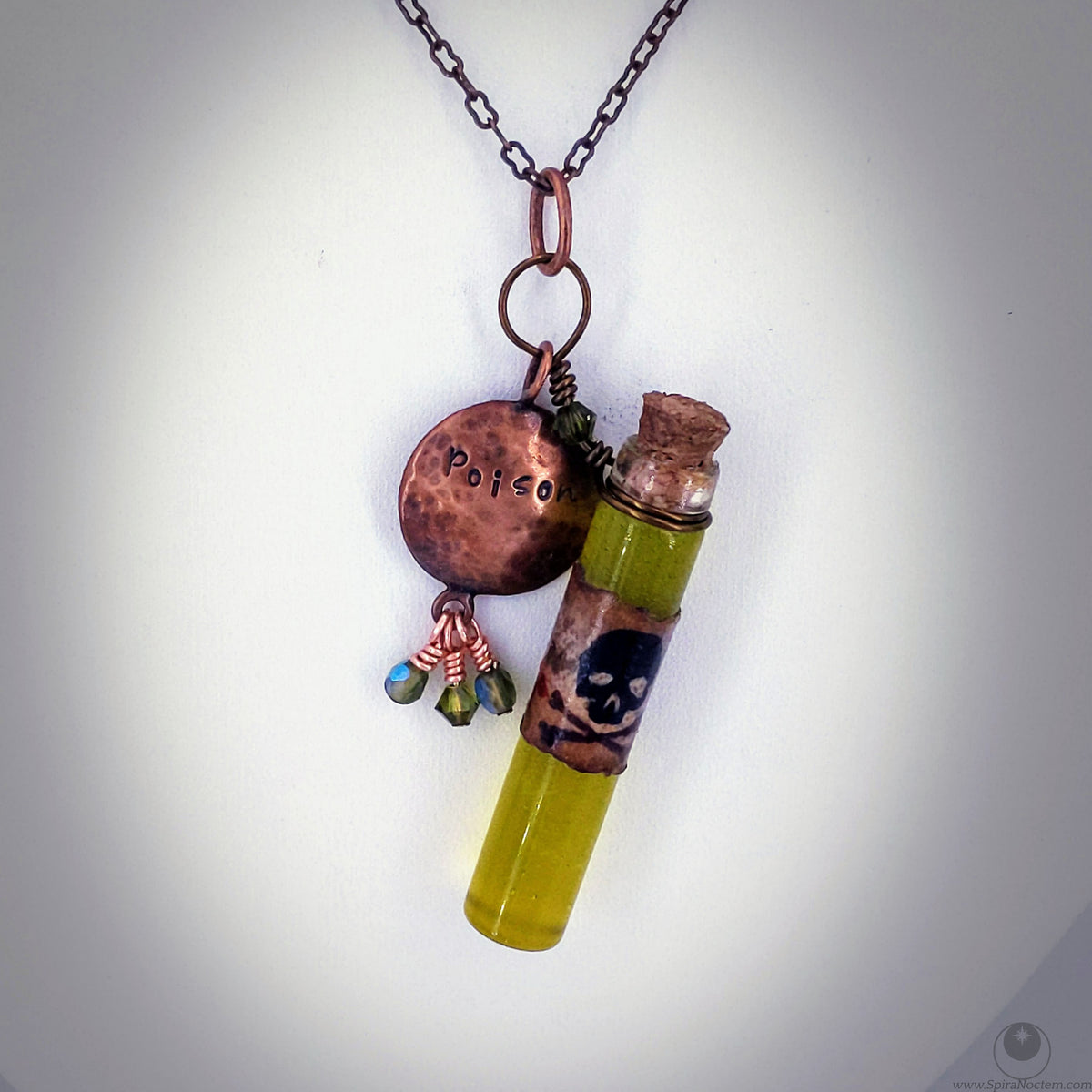 Poison vial deals necklace