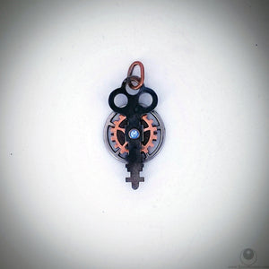 Blue Spinning Key Pendant (Chain not included)