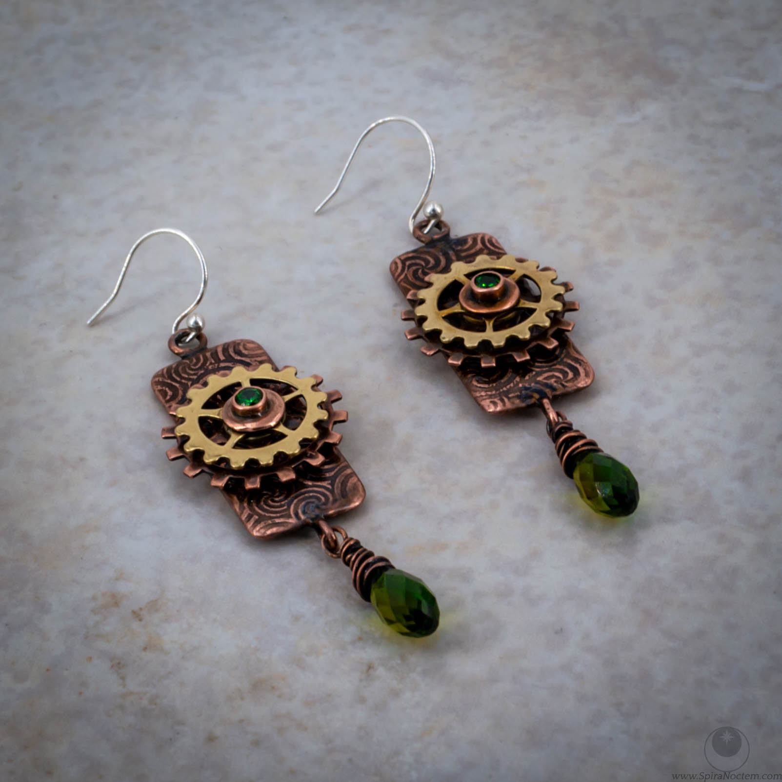 Steampunk Gear Earrings