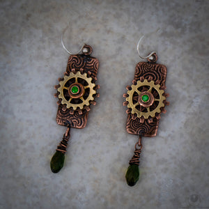 Steampunk Gear Earrings