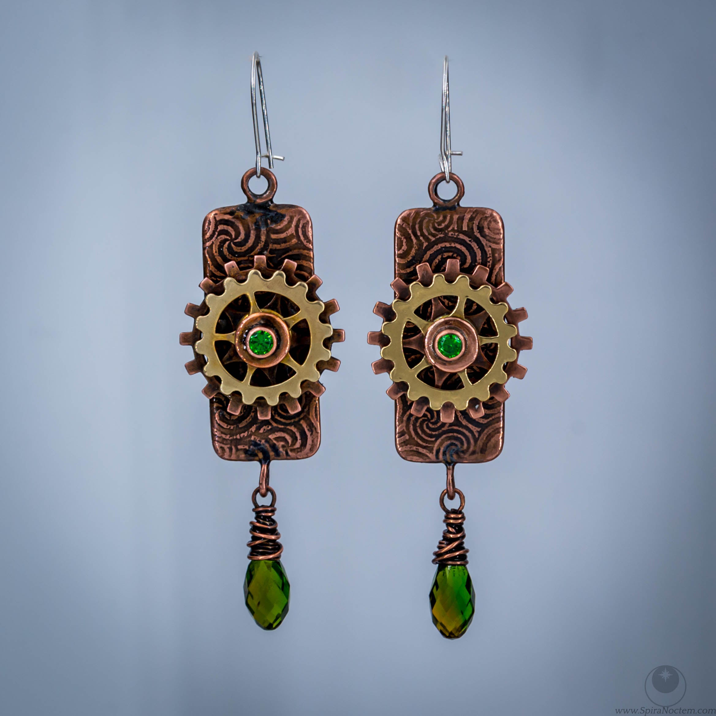 Steampunk Gear Earrings