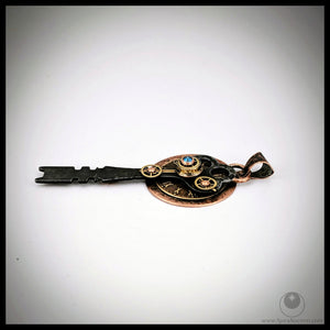 Time Key Pendant with Chain