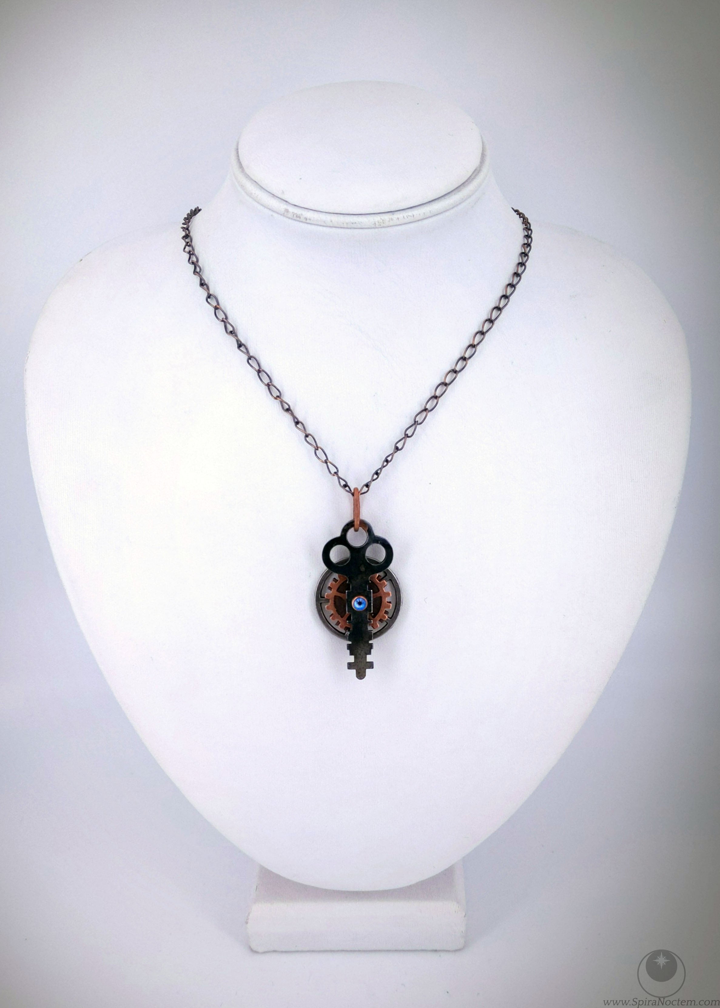 Blue Spinning Key Pendant (Chain not included)